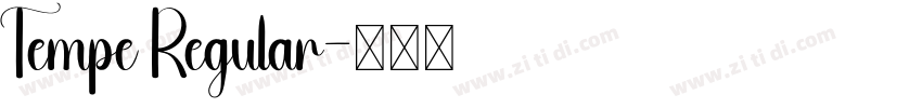 Tempe Regular字体转换